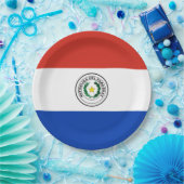 Flagge Paraguays Pappteller (Party)
