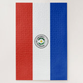 Flagge Paraguays Puzzle (Vertikal)