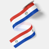 Flagge Paraguays Satinband (Rückseite)