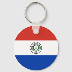 Flagge Paraguays Schlüsselanhänger