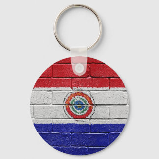 Flagge Paraguays Schlüsselanhänger