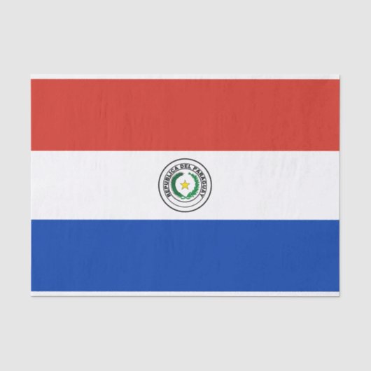 Flagge Paraguays Seidenpapier (Vorderseite)