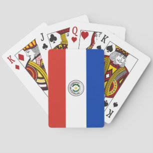 Flagge Paraguays Spielkarten