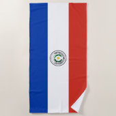 Flagge Paraguays Strandtuch (Vorderseite)