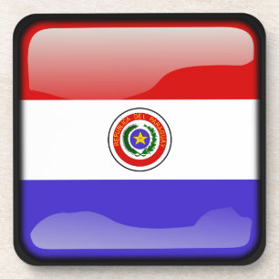 Flagge Paraguays Untersetzer