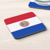 Flagge Paraguays Untersetzer (Linke Seite)