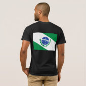 Flagge Paranás, Brasilien T-Shirt (Schwarz voll)