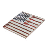 Flagge-patriotisches Gitarren-Musikthema Fliese (Seite)