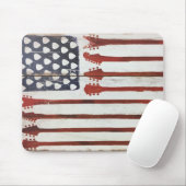 Flagge-patriotisches Gitarren-Musikthema Mousepad (Mit Mouse)