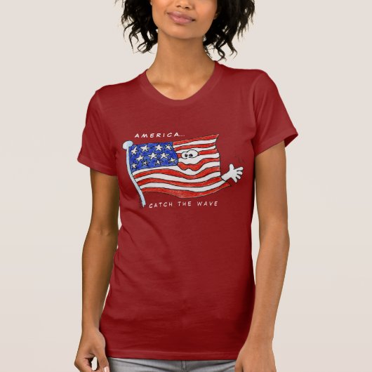 Flagge-patriotisches T-Shirt (Vorderseite)