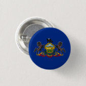 Flagge Pennsylvaniens, Flagge Pennsylvaniens Button (Vorne & Hinten)