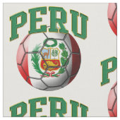 Flagge Peru Peruanisches Fußballball-Muster Stoff (Nahaufnahme)