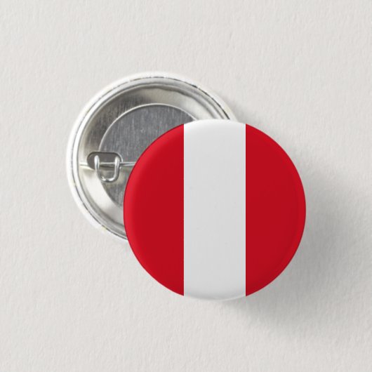 Flagge Perus Button (Vorne & Hinten)