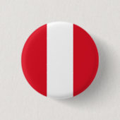 Flagge Perus Button (Vorderseite)