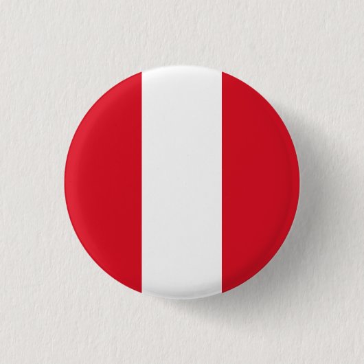 Flagge Perus Button (Vorderseite)
