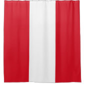 Flagge Perus Duschvorhang (Vorderseite)