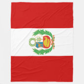 Flagge Perus Emblem Pabellón Nacional Fleecedecke (Vorderseite)