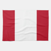 Flagge Perus Geschirrtuch (Horizontal)