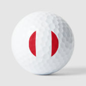 Flagge Perus Golfball (Vorderseite)