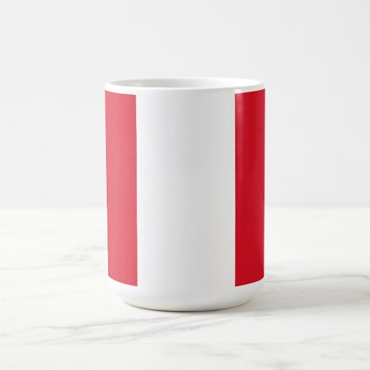 Flagge Perus Kaffeetasse (Mittel)