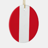 Flagge Perus Keramik Ornament (Rechts)