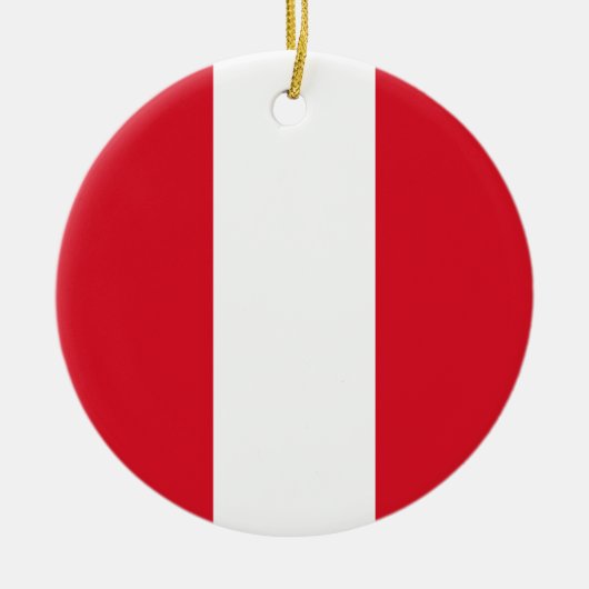 Flagge Perus Keramik Ornament (Vorne)