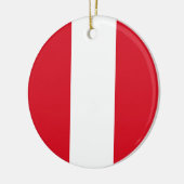 Flagge Perus Keramik Ornament (Links)