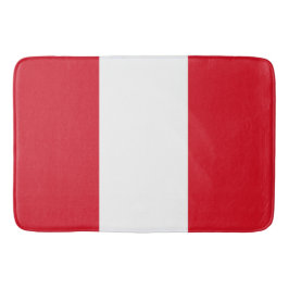 Flagge Perus (peruanische Flagge) Badematte