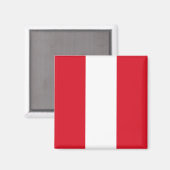 Flagge Perus (peruanische Flagge) Magnet (Vorderseite/Rückseite)