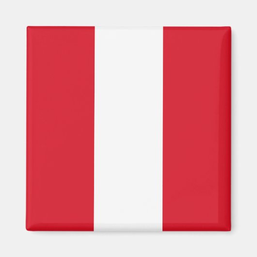 Flagge Perus (peruanische Flagge) Magnet (Vorne)
