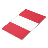 Flagge Perus (peruanische Flagge) Notizblock (angewinkelt)