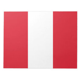 Flagge Perus (peruanische Flagge) Notizblock