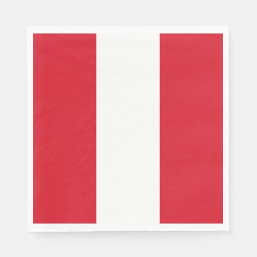 Flagge Perus (peruanische Flagge) Serviette (Vorderseite)