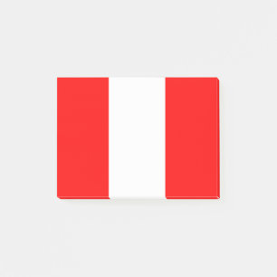 Flagge Perus Post-it Klebezettel