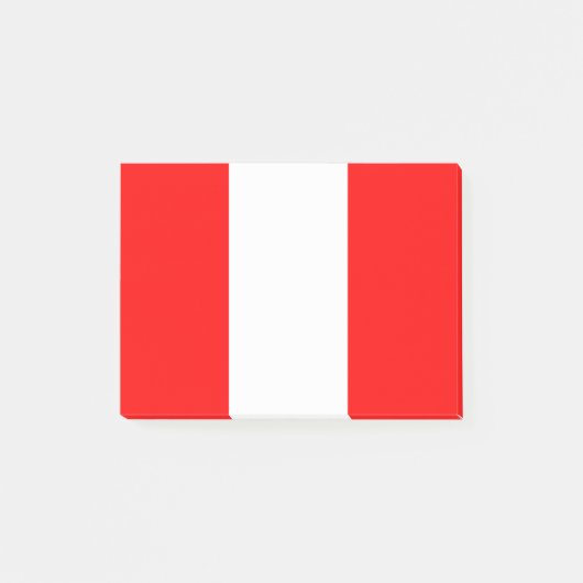 Flagge Perus Post-it Klebezettel (Vorderseite)