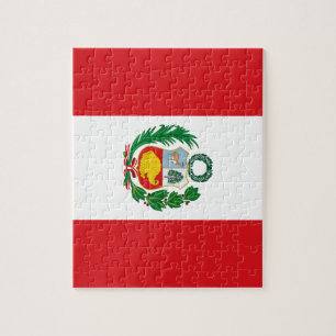 Flagge Perus Puzzle