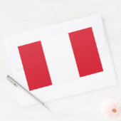 Flagge Perus Rechteckiger Aufkleber (Umschlag)