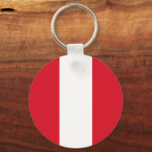 Flagge Perus Schlüsselanhänger (Vorderseite)