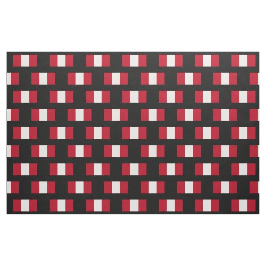 Flagge Perus Stoff (Fat Quarter (45,7 x 55,9 cm))