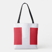Flagge Perus Tasche (Rückseite)