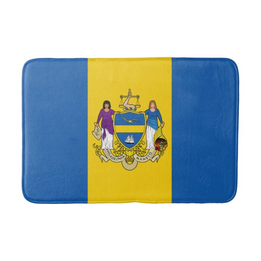 Flagge Philadelphia, Pennsylvania Bath Mat Badematte (Vorderseite)