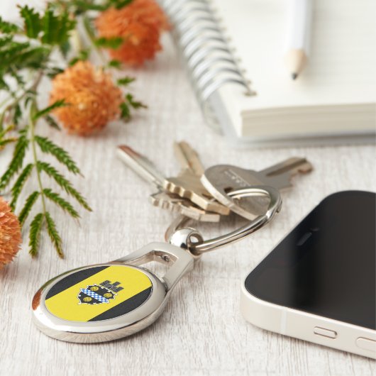 Flagge Pittsburghs, Schlüsselanhänger Pennsylvania (Seite)