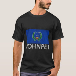 Flagge Pohnpei Mikronesien Pohnpeian-Banner T-Shirt