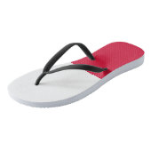 Flagge Polens Badesandalen (Schrägansicht)