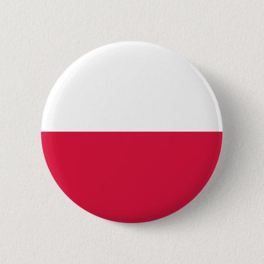 Flagge Polens Button (Vorderseite)
