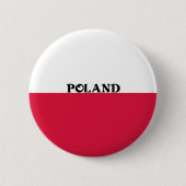Flagge Polens Button (Vorderseite)
