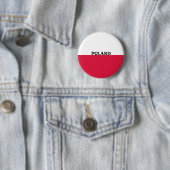 Flagge Polens Button (Beispiel)