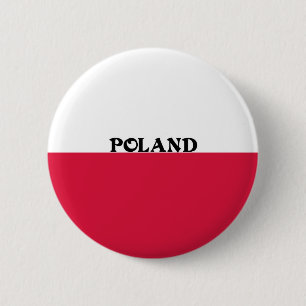 Flagge Polens Button