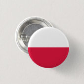 Flagge Polens Button (Vorne & Hinten)