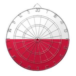 Flagge Polens Dartscheibe
